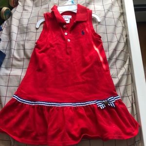 Like New 24m girls Polo cotton Red Dress
